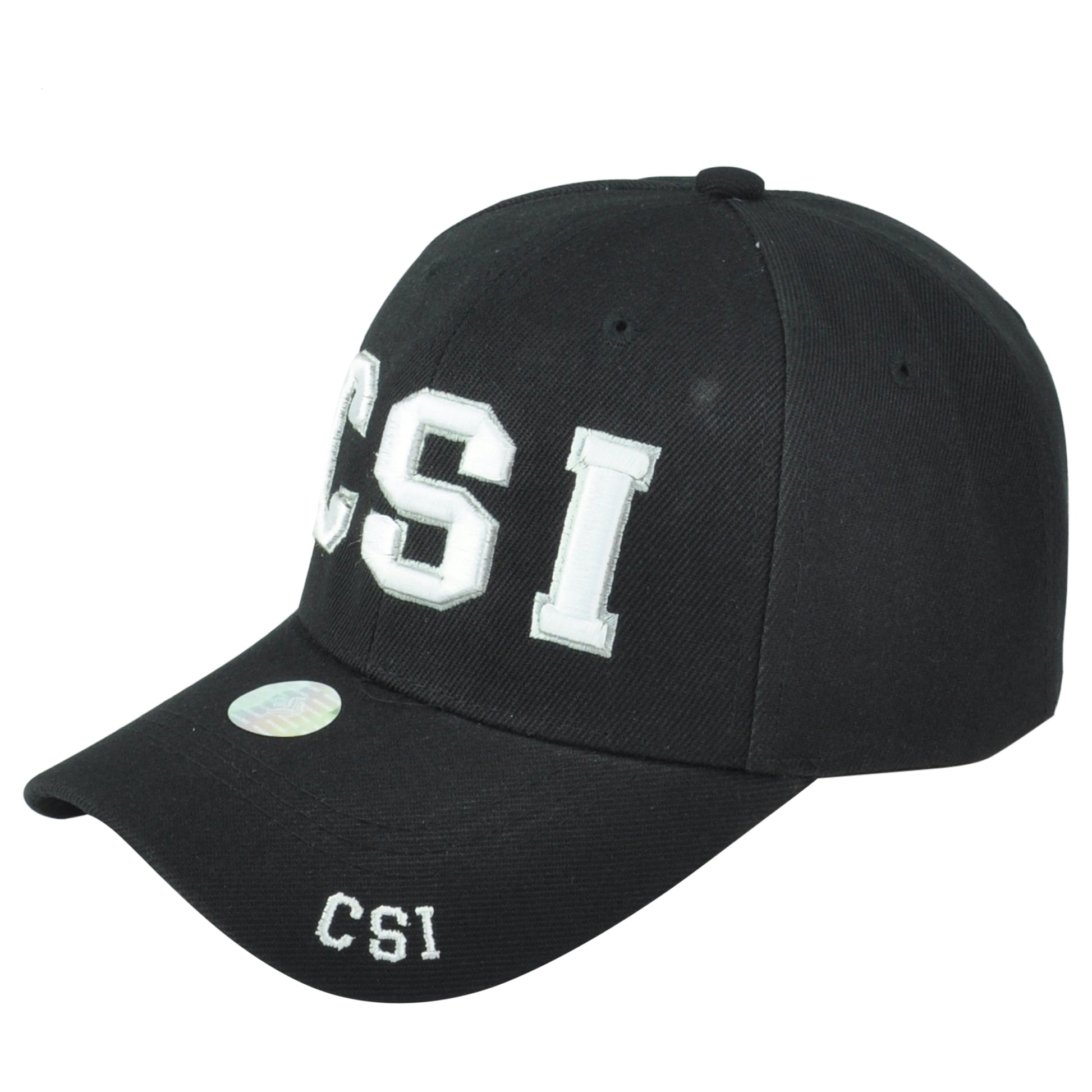 CSI Crime Scene Investigation Law Enforcement Black Curved Adjustable Hat Cap