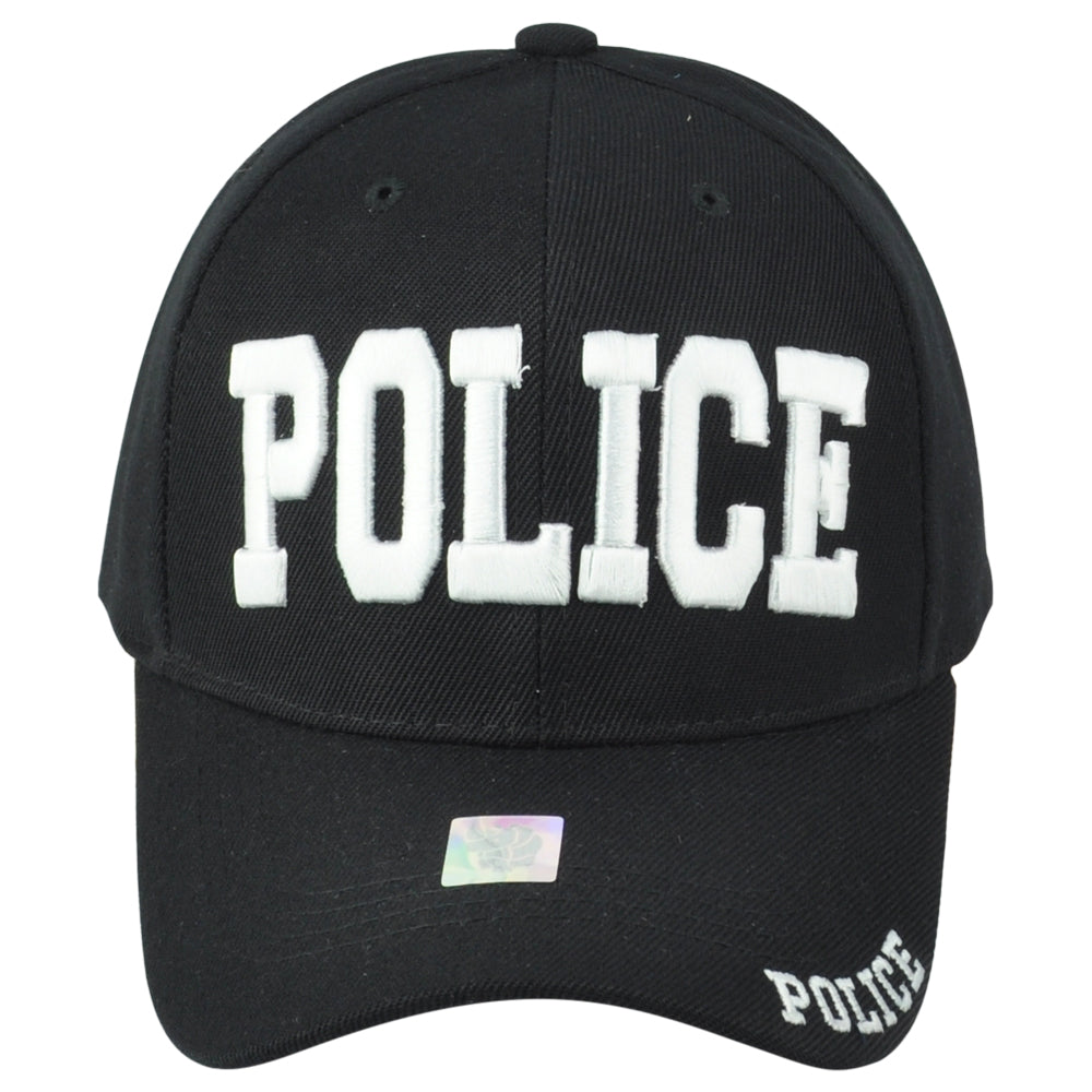 Police Department Law Enforcement Cops Curved Adults Black Adjustable Hat Cap