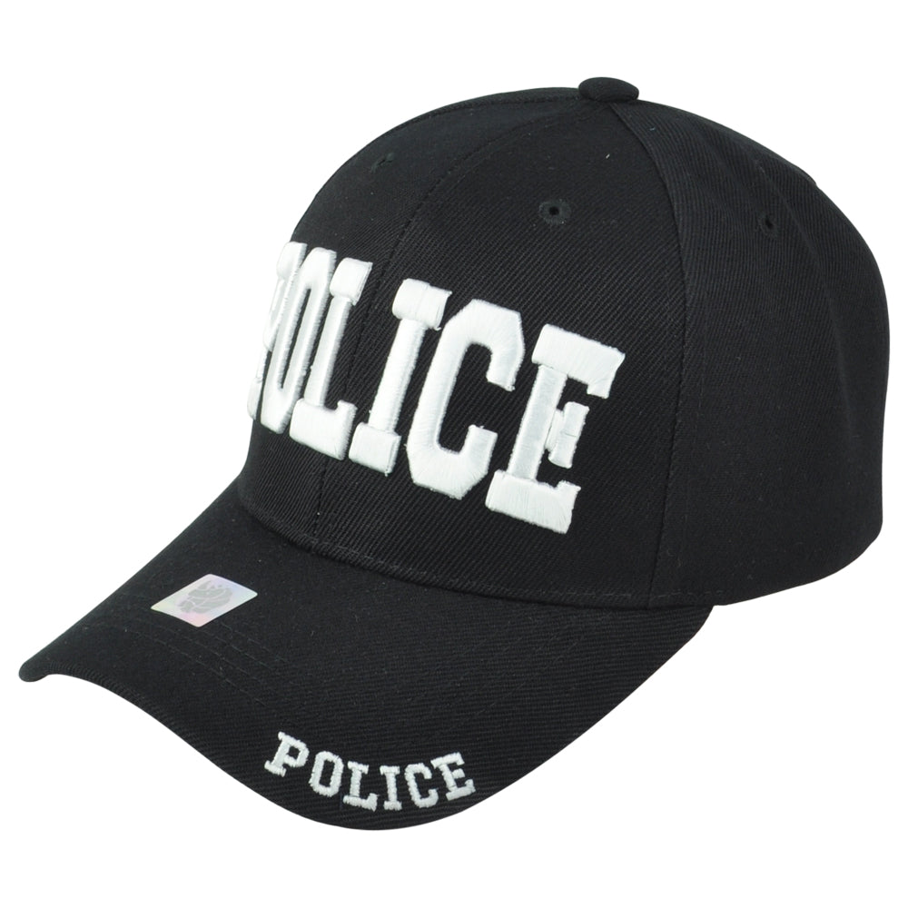 Police Department Law Enforcement Cops Curved Adults Black Adjustable Hat Cap