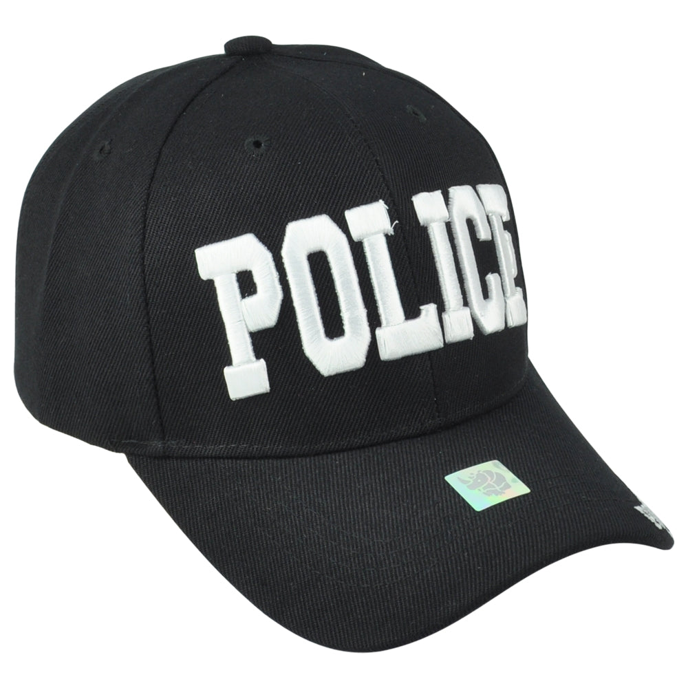 Police Department Law Enforcement Cops Curved Adults Black Adjustable Hat Cap
