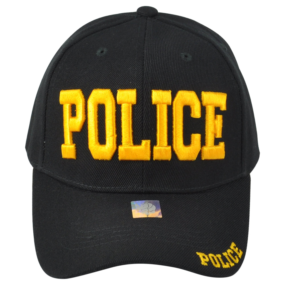 Police Department Law Enforcement Cops Curved Adults Black Adjustable Hat Cap