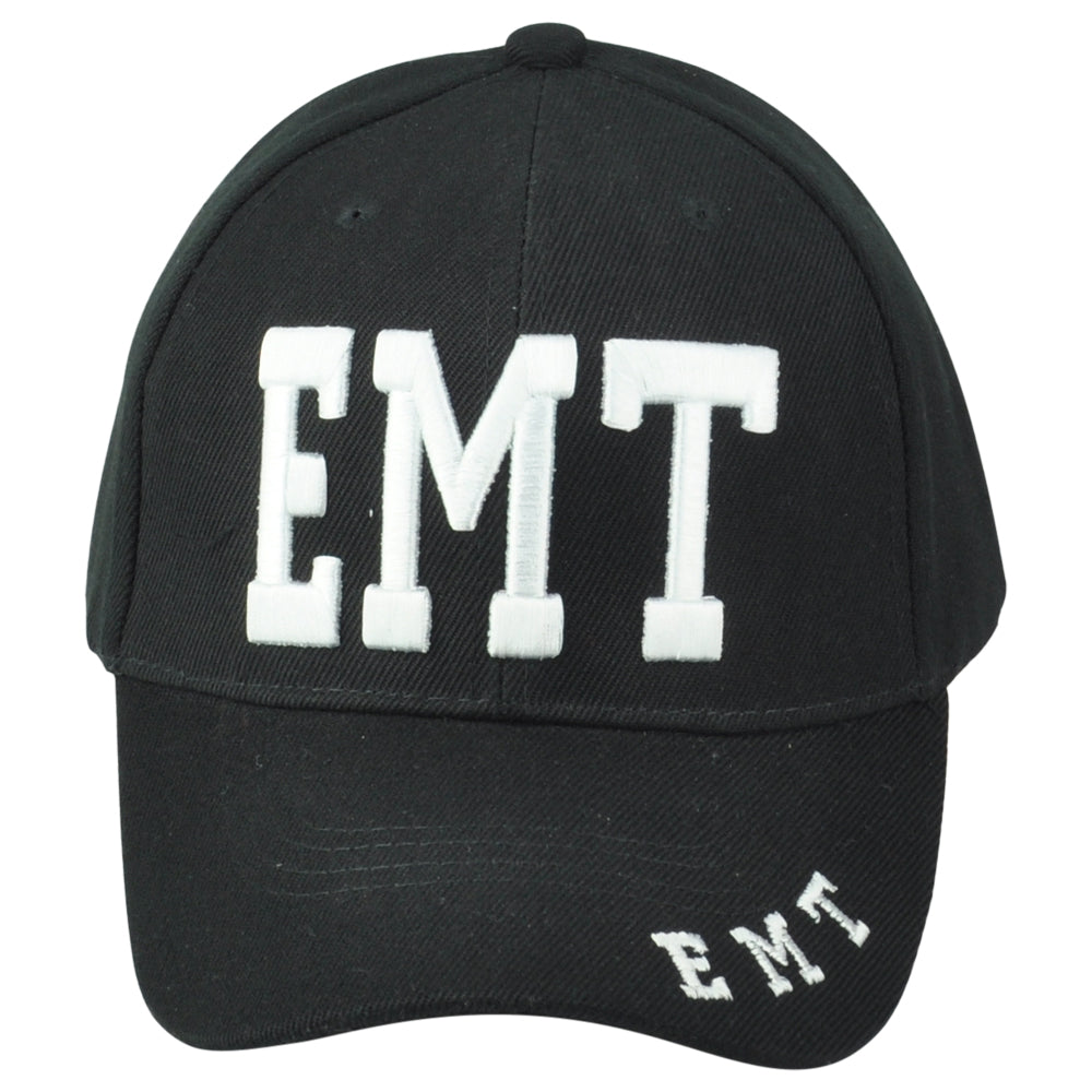EMT Hat Emergency Medical Technician Ambulance Black Curved Baseball Hat Cap