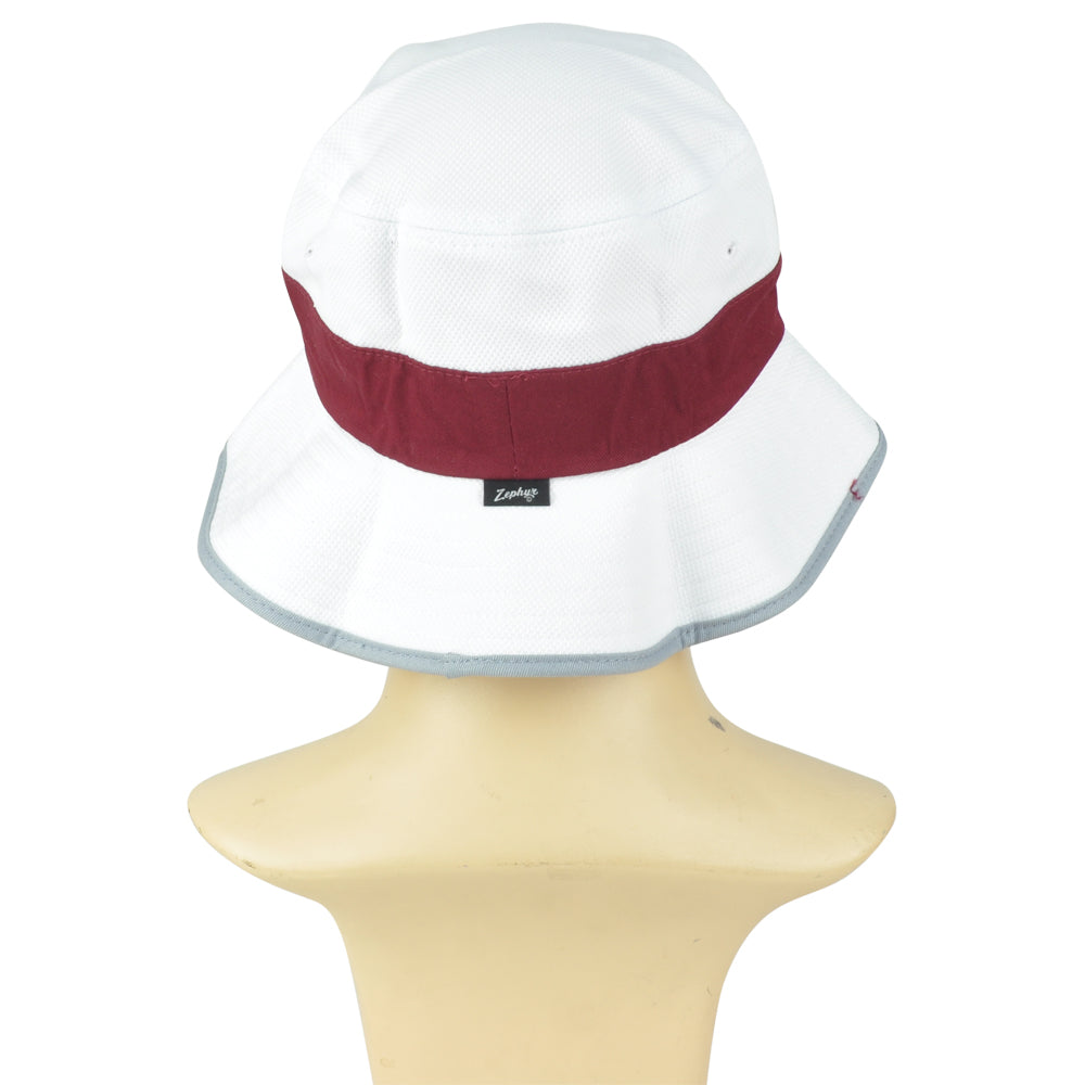 NHL Zephyr Colorado Avalanche Size Small/Medium White Bucket Hat Outdoor Strap