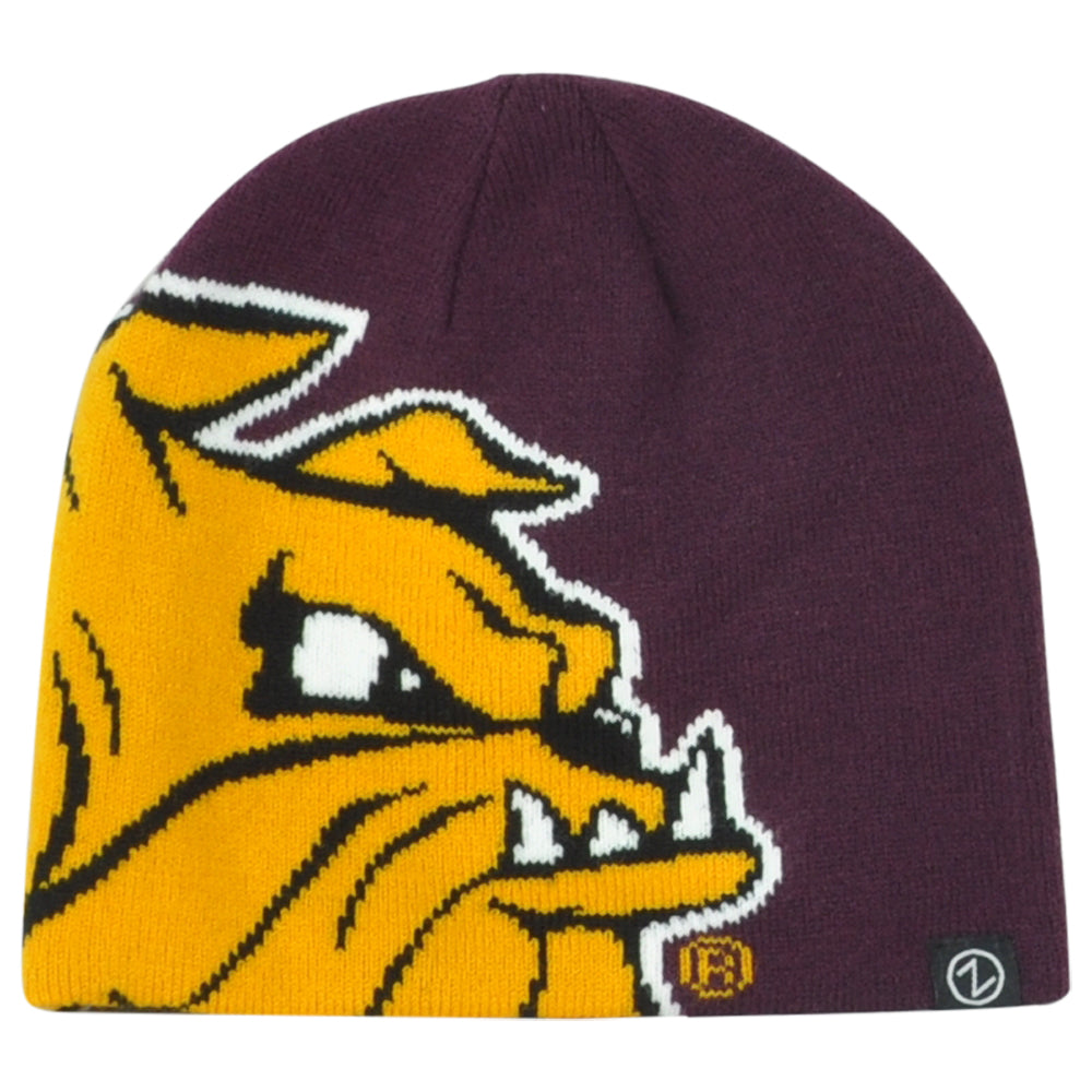 NCAA Zephyr Drake Bulldogs Maroon Skully Sports Winter Cuffless Knit Beanie Hat