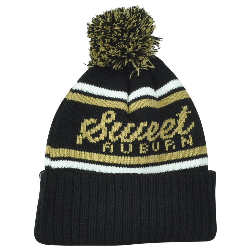 NBA Zephyr Atlanta Hawks Springfield Sweet Auburn Cuffed Pom Pom Knit Beanie Hat