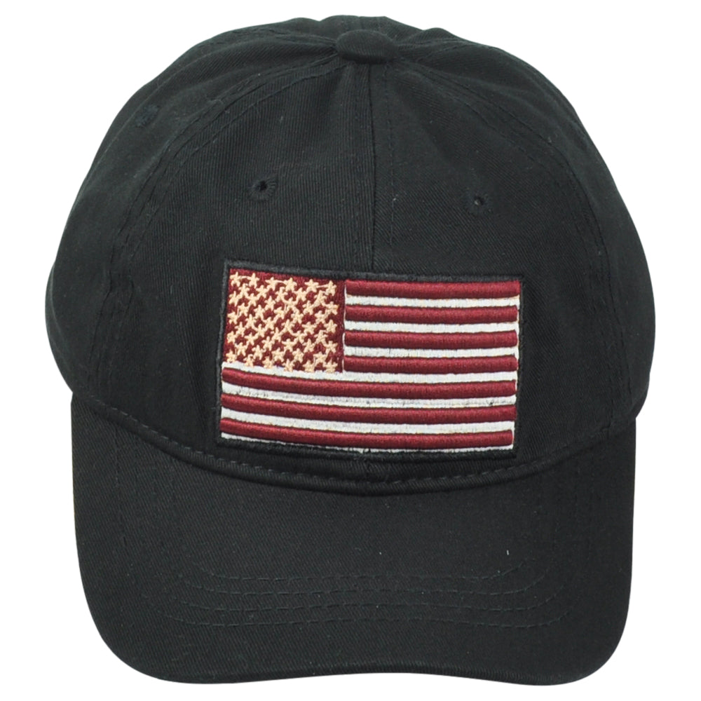 United States USA Patch Country Black Adjustable Curved Bill Youth Kids Hat Cap