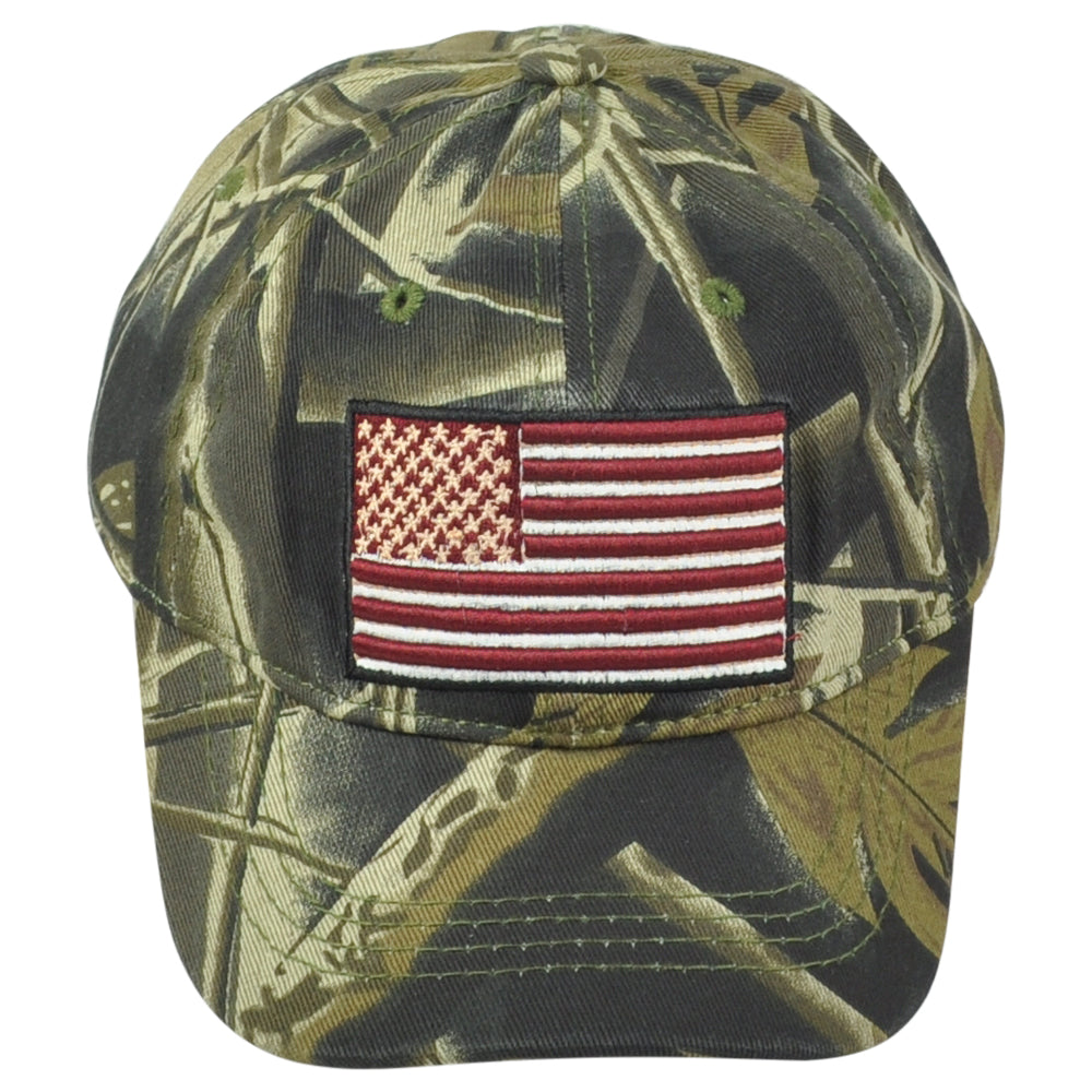 United States USA Patch Camouflage Adjustable Curved Bill Youth Kids Hat Cap