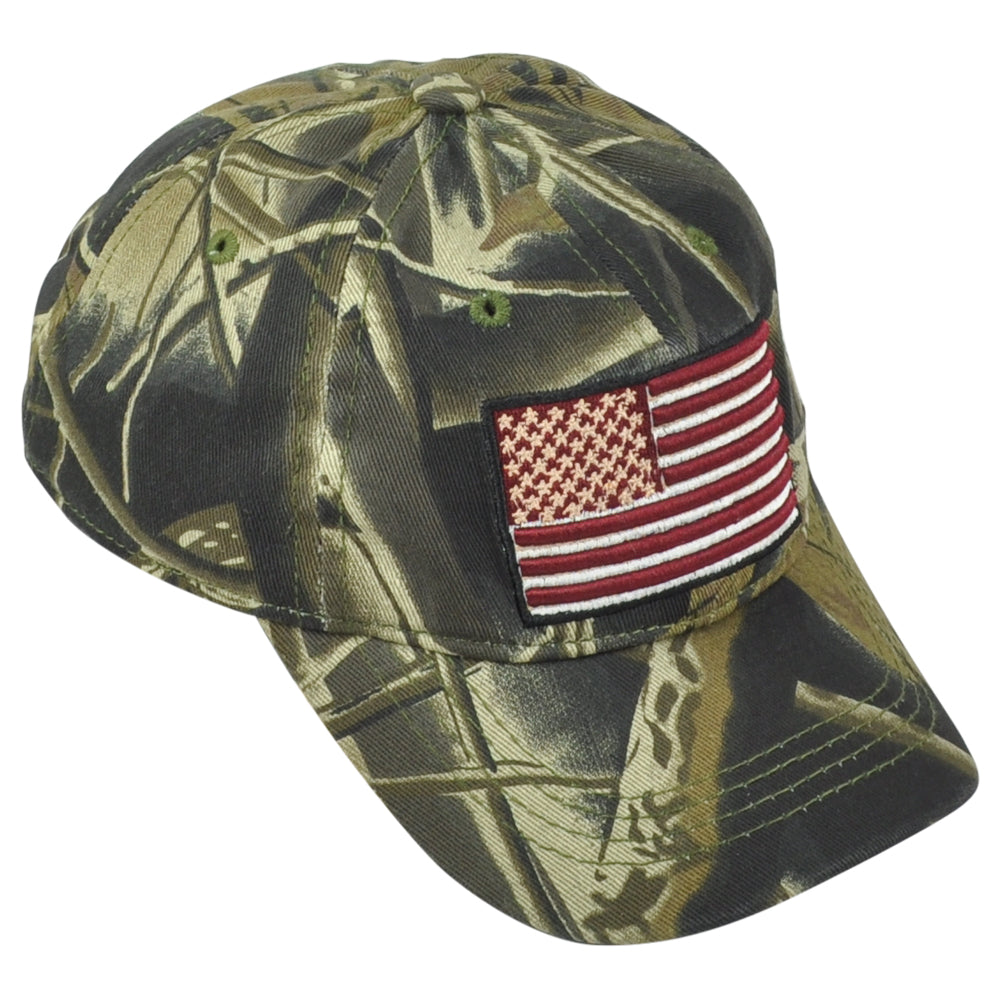 United States USA Patch Camouflage Adjustable Curved Bill Youth Kids Hat Cap