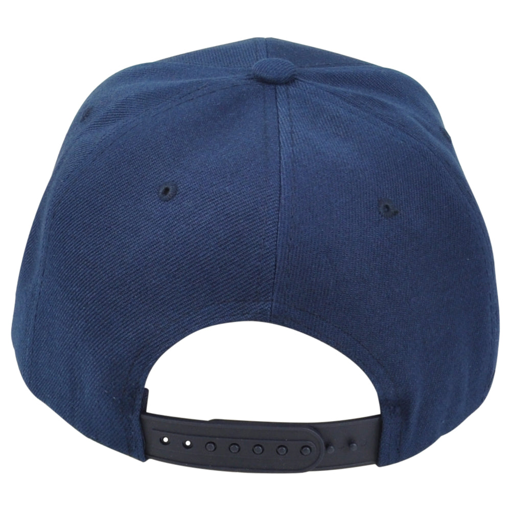 United States USA Flag 3D Block Blue White American Flat Bill Adult Men Hat Cap