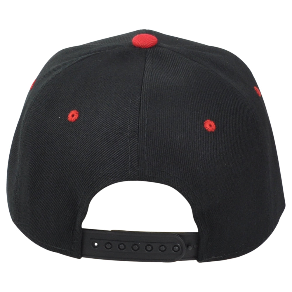 Chicago Illinois Windy City Horns Black Snapback Adjustable Adults Men Hat Cap