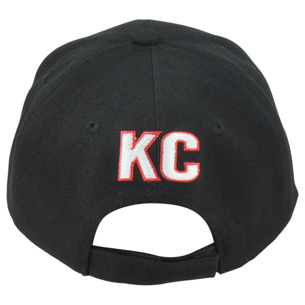 Kansas City KC United States Black Curved Bill Adjustable Adults Men Hat Cap