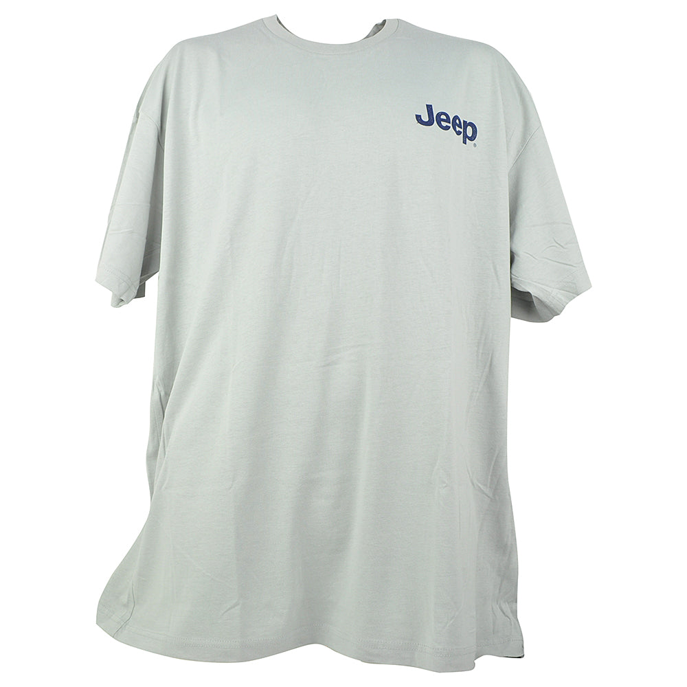 Jeep Logo Grey Short Sleeve American Tradition Brand Crew Tshirt Tee