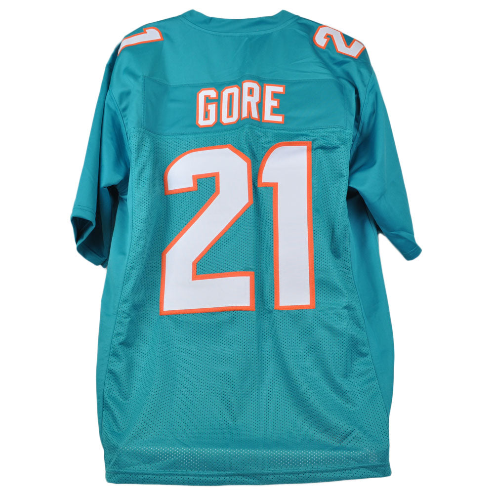 NFL Miami Dolphins Frank Gore #21 Jersey Replica Size Teal Stitched