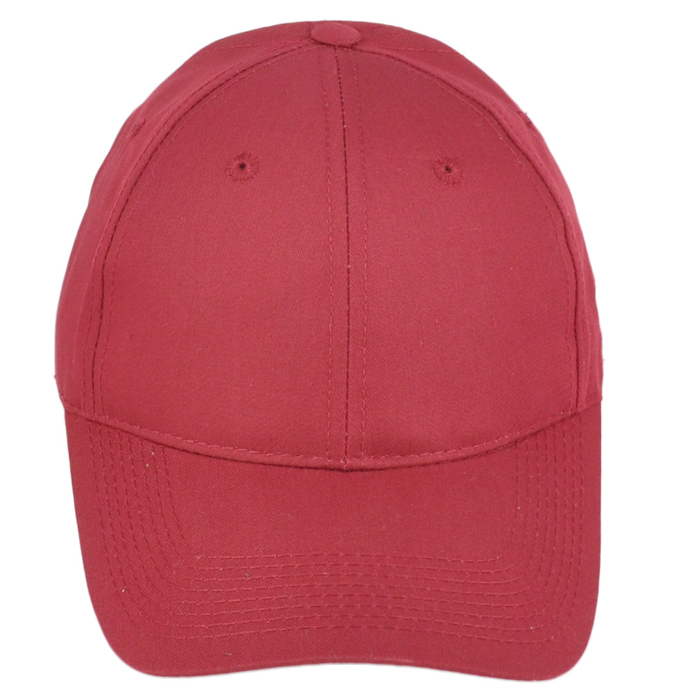 MLB Red Blank Team Adults Men Sports Structured Curved Bill Adjustable Hat Cap
