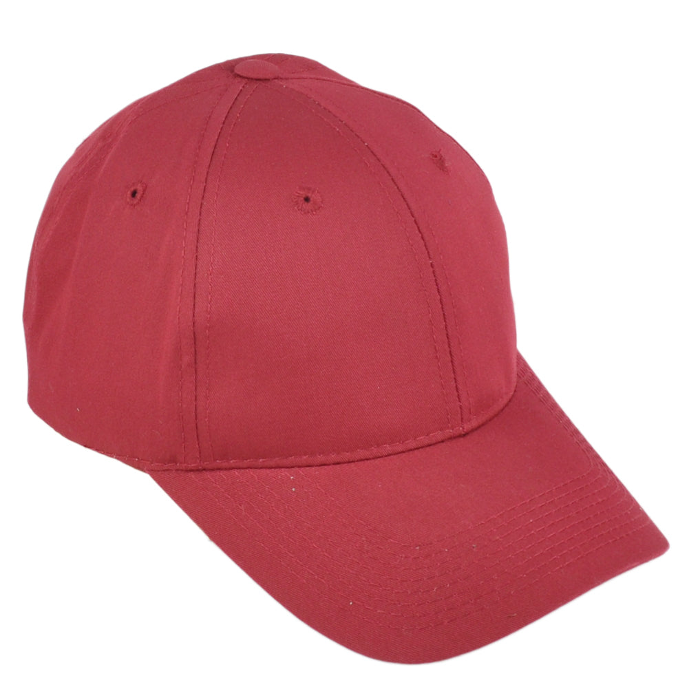MLB Red Blank Team Adults Men Sports Structured Curved Bill Adjustable Hat Cap