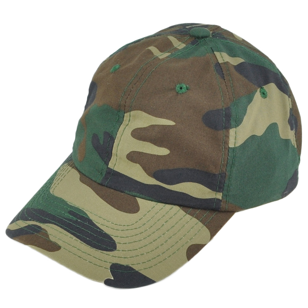 Team Realtree Military Camouflage Blank Outdoors Curved Bill Adjustable Hat Cap