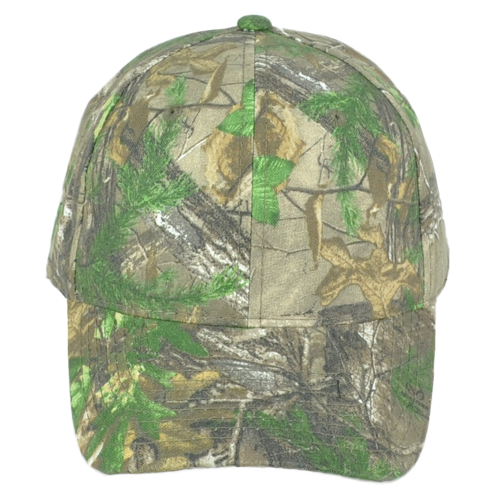 Team Realtree Camouflage Blank Outdoors Snapback Curved Bill Adjustable Hat Cap