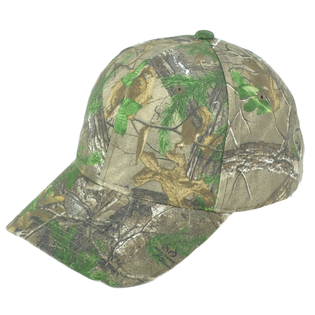 Team Realtree Camouflage Blank Outdoors Snapback Curved Bill Adjustable Hat Cap