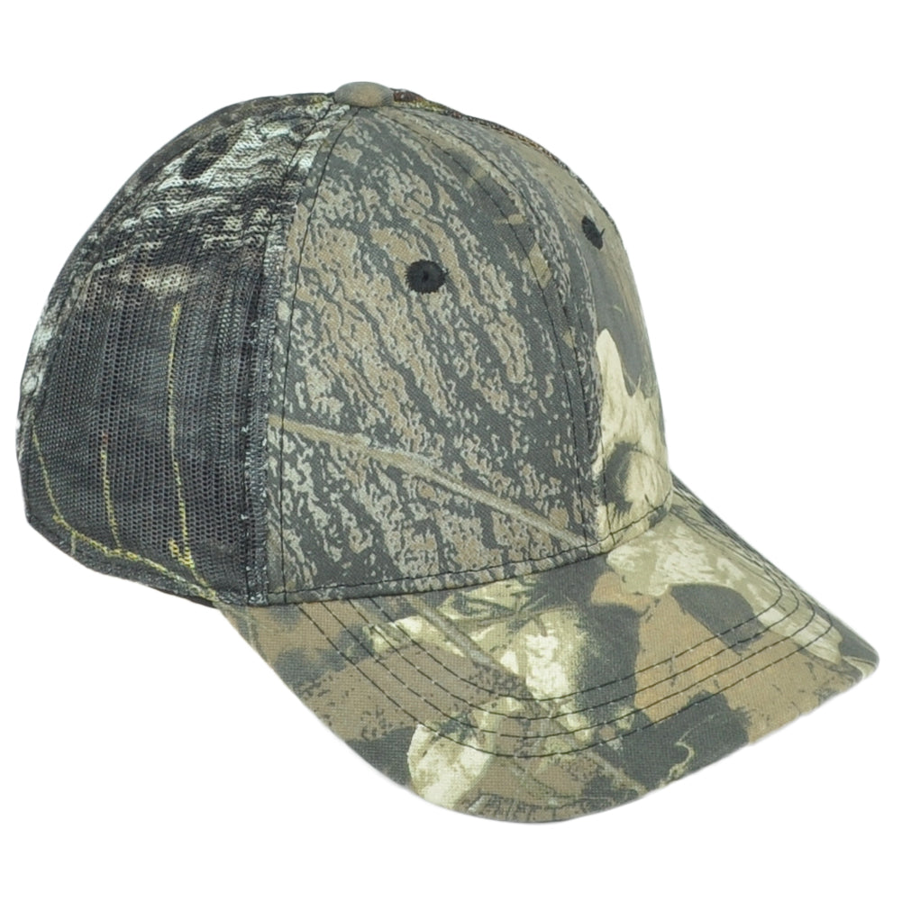 Mossy Oak Mesh Trucker Camouflage Blank Outdoors Curved Bill Adjustable Hat Cap