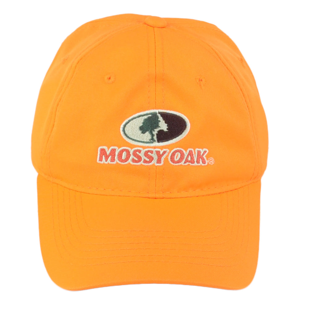 Mossy Oak Neon Orange Camping Blank Outdoors Hunting Adjustable Adults Hat Cap