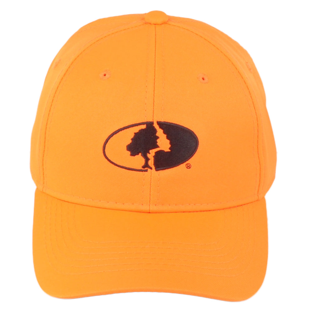 Mossy Oak Neon Orange Blank Outdoors Hunting Adjustable Curved Adults Hat Cap