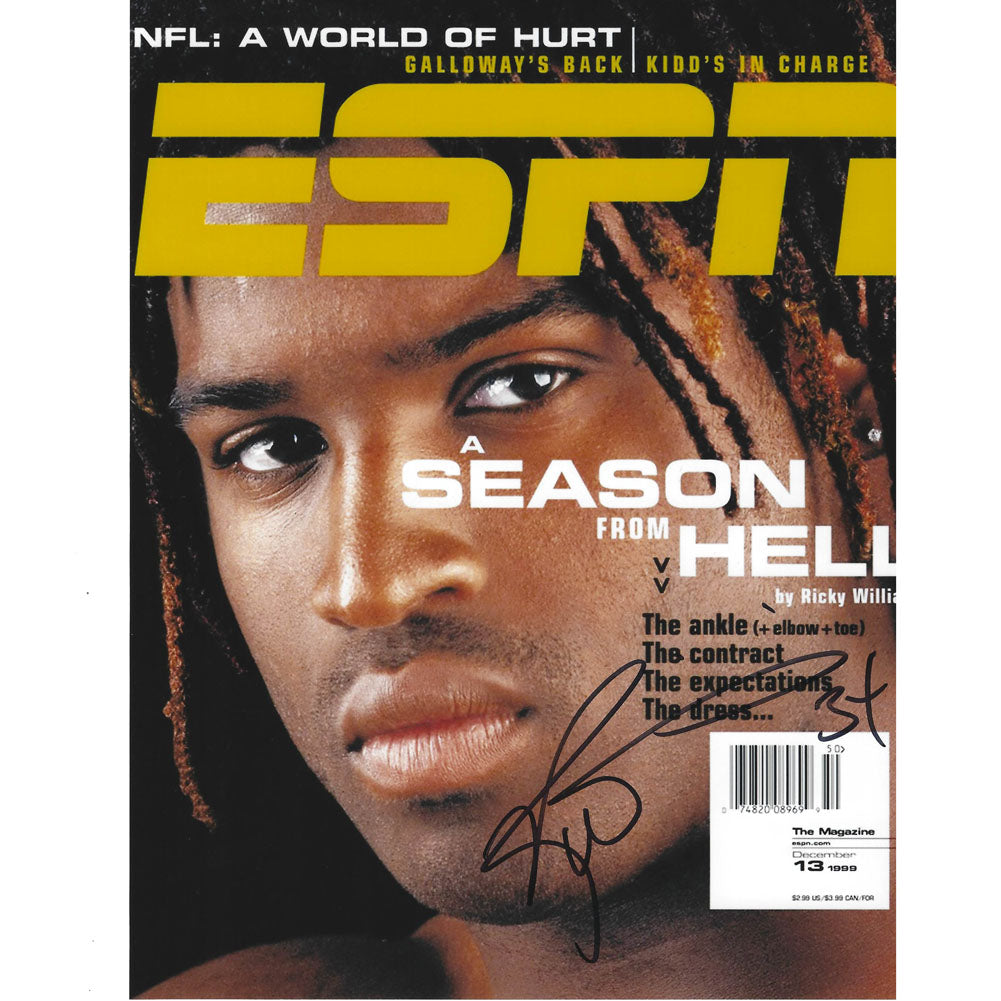 NFL Ricky Williams ESPN Magazine On Cover Season Of Hell Photo Autograph 8x10