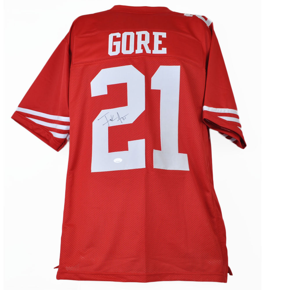 NFL San Francisco 49ers Frank Gore #21 Jersey Replica Signed Autograph JSA