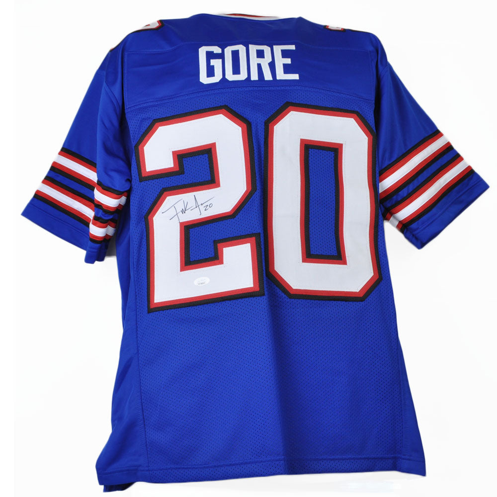 NFL Buffalo Bills Frank Gore #20 Jersey Replica Signed Autograph JSA Card