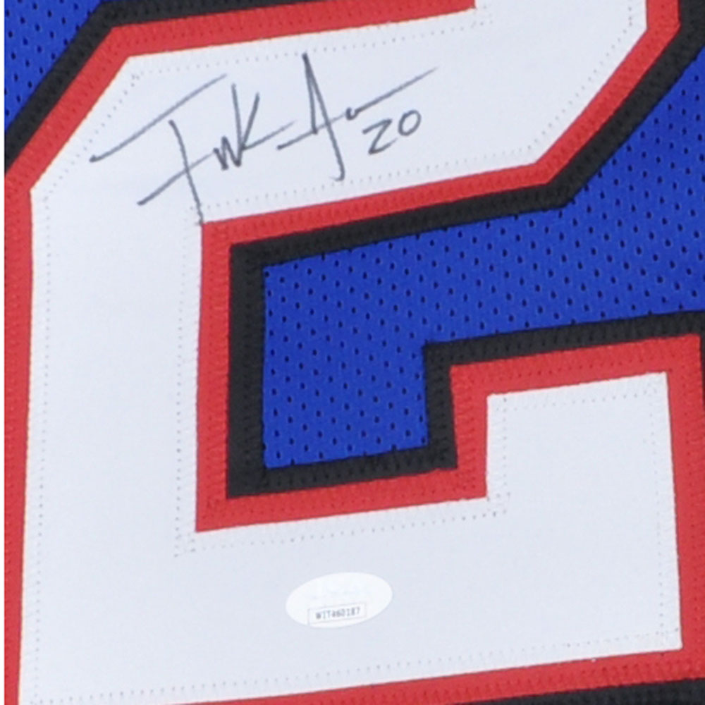 NFL Buffalo Bills Frank Gore #20 Jersey Replica Signed Autograph JSA Card