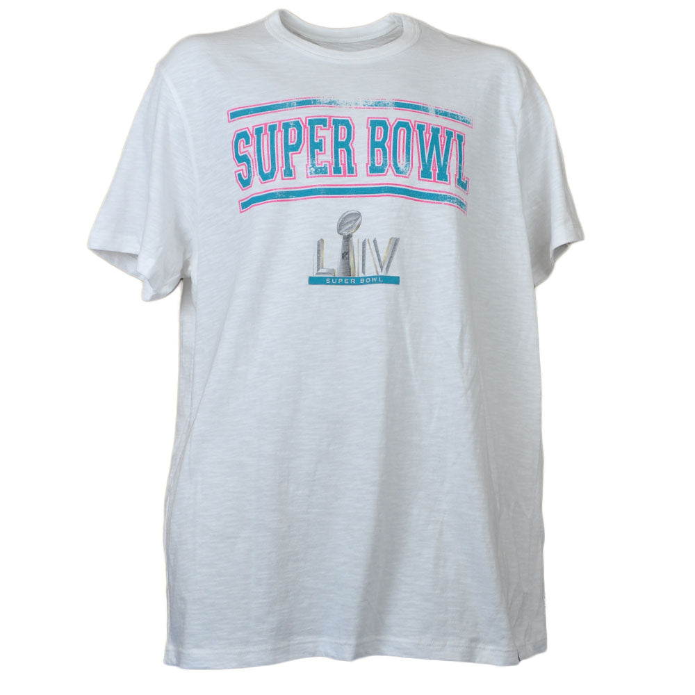 NFL 47' Brand Super Bowl LIV Miami 2020 White Short Sleeve Tshirt Tee Mens