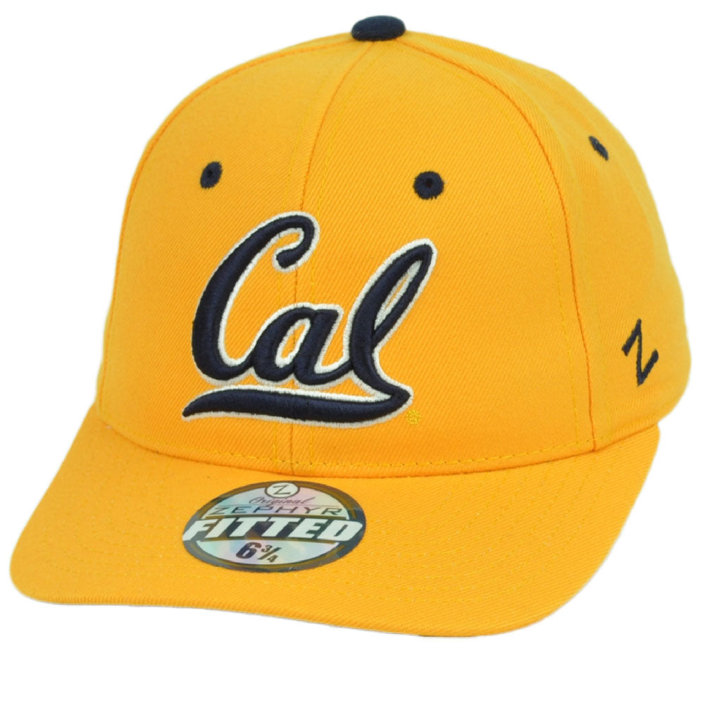 NCAA Original Zephyr California Golden Bears Fitted Size Yellow Hat Cap
