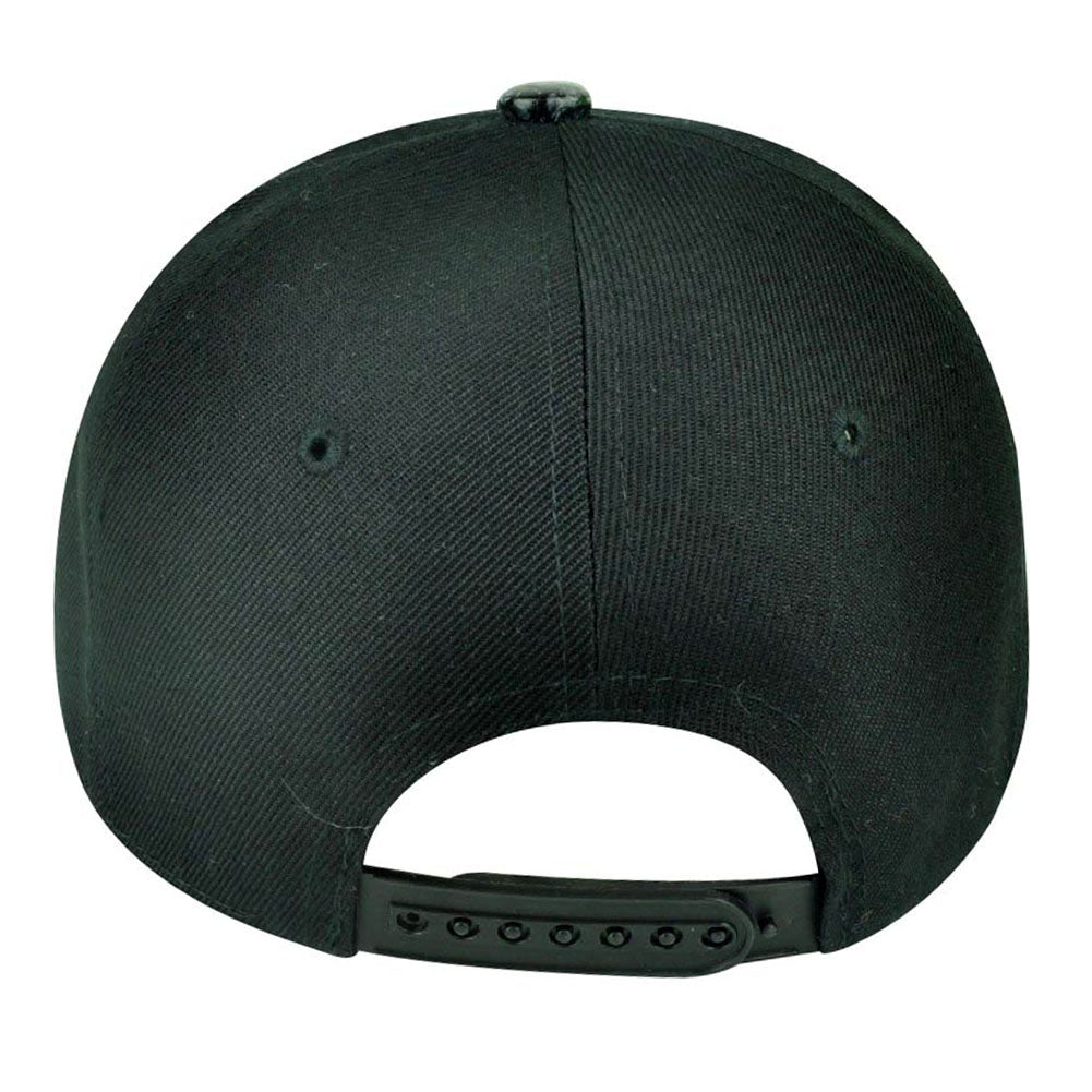 Chicago City Chi Town Illinois Blk Faux Snake Visor Adjustable Snapback Hat Cap