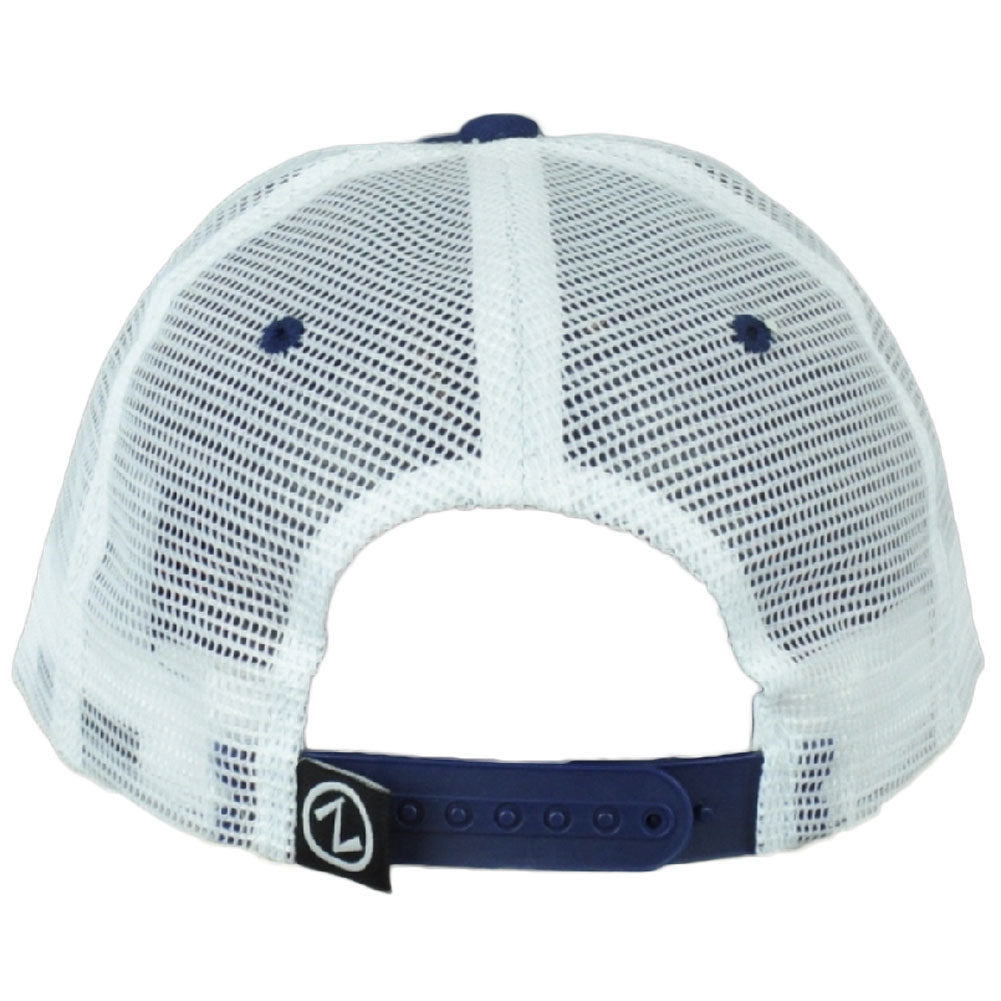 NCAA Zephyr Navy Midshipmen Mesh Two Tone Curved Bill Adjustable Snapback Hat Ca