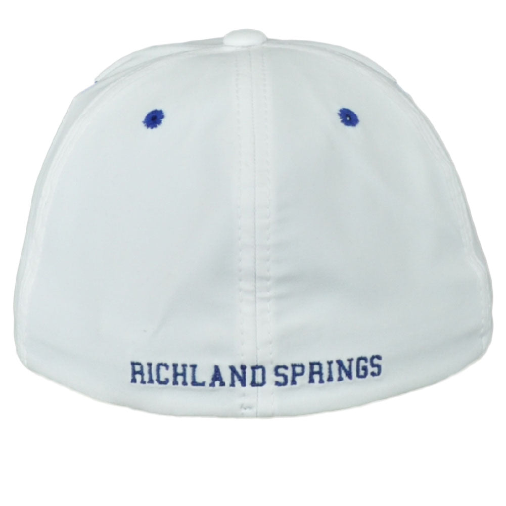 Zephyr Richland Springs Coyotes High School Fitted Stretch Hat Cap White