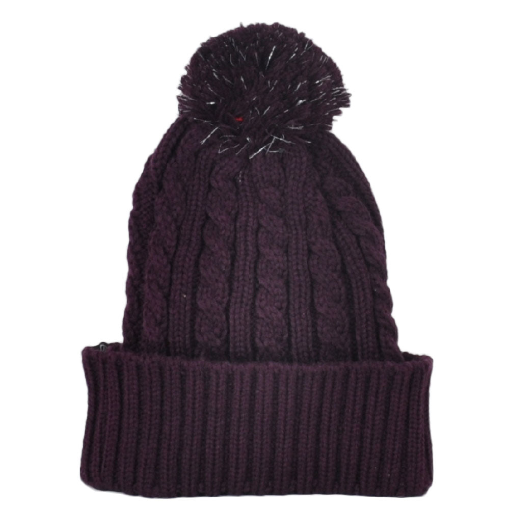 NCAA Zephyr Arizona Sun Devils Crochet Winter Pom Pom Cuffed Knit Beanie Hat