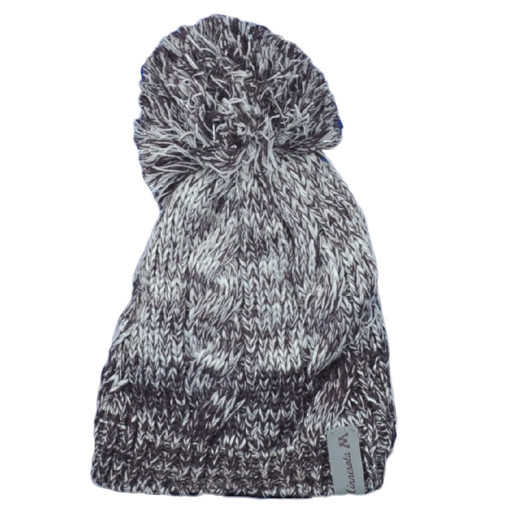 NCAA Zephyr Minnesota Golden Gophers Spar Crochet Pom Pom Cuffed Knit Beanie Hat