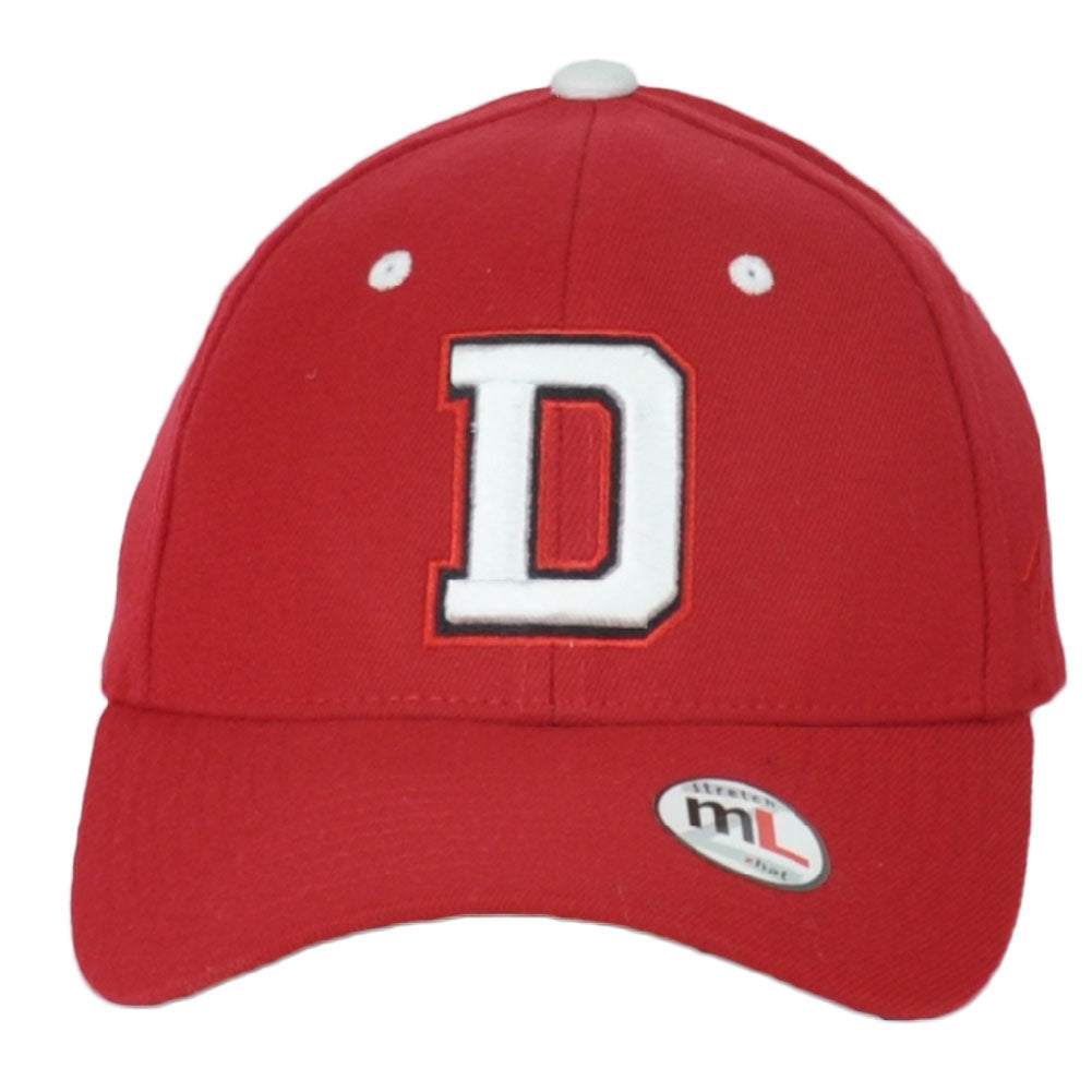 NCAA Davidson Wildcats Red Flex Fit Stretch Adult Curved Bill Hat Cap