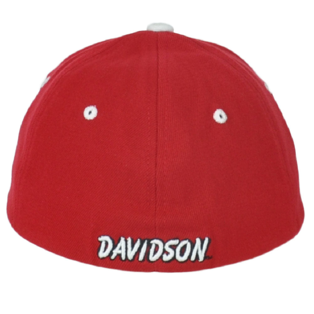 NCAA Davidson Wildcats Red Flex Fit Stretch Adult Curved Bill Hat Cap