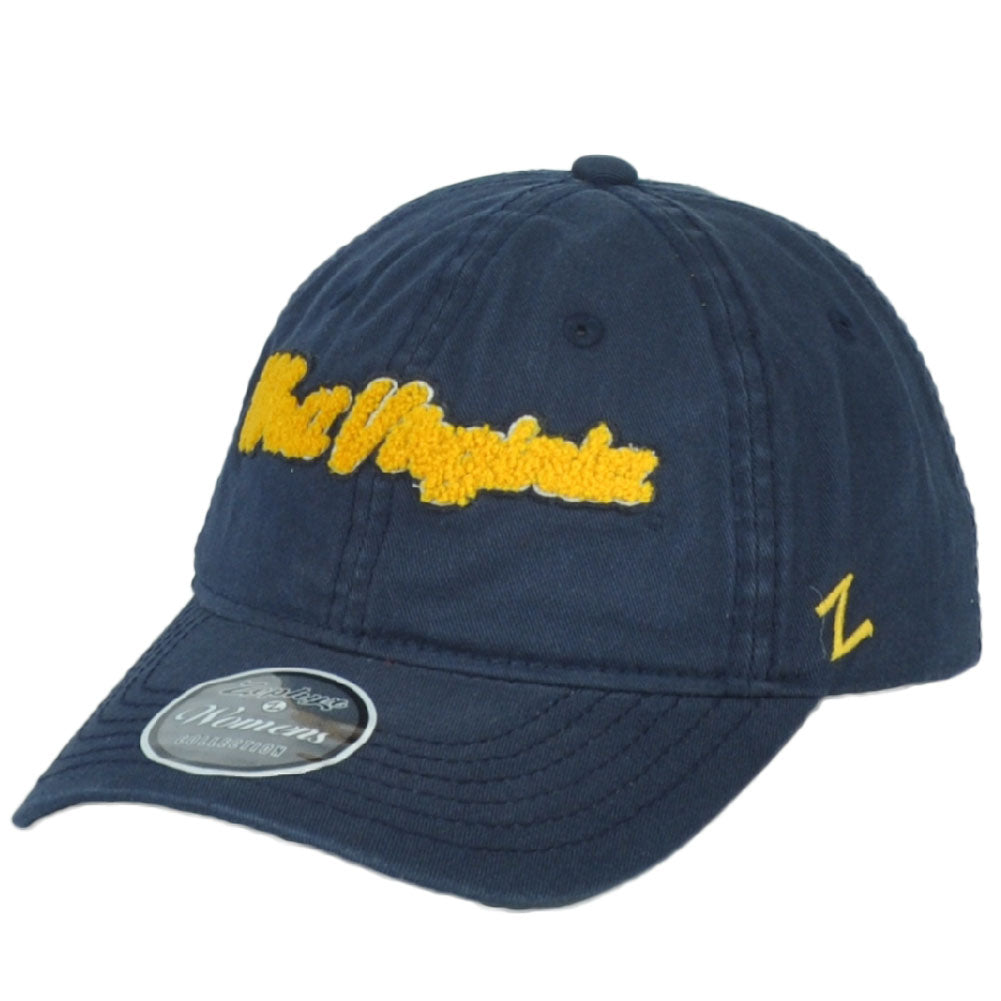 NCAA West Virginia Mountanineers Blue Relaxed Adjustable Womens Ladies Hat Cap