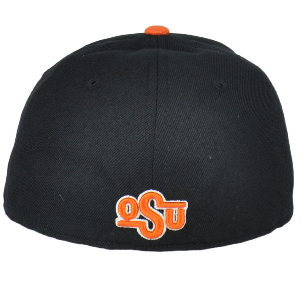 NCAA Zephyr Oklahoma State Cowboys Two Tone Flat Bill Fitted Size Hat Cap