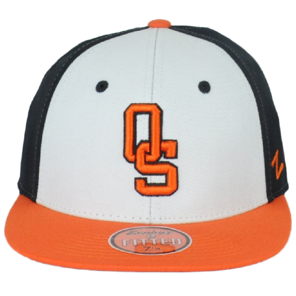 NCAA Zephyr Oklahoma State Cowboys Three Tone Flat Bill Fitted Size Hat Cap