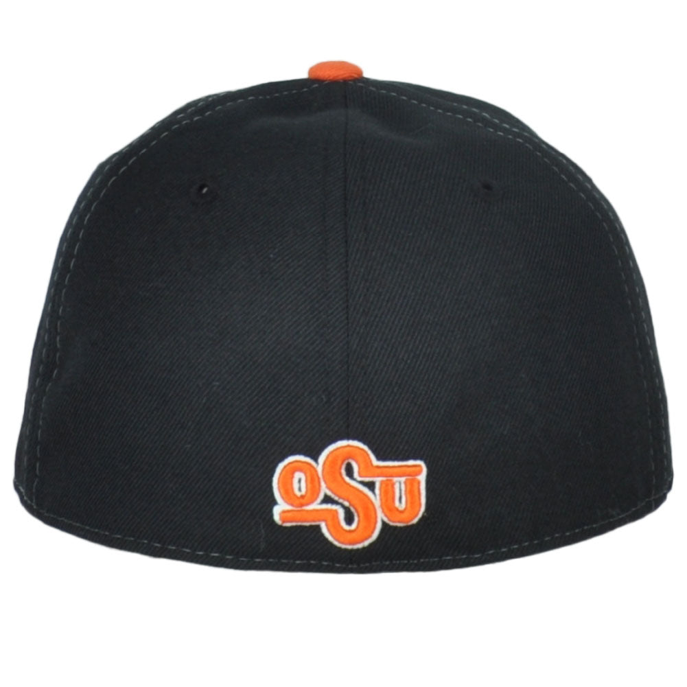 NCAA Zephyr Oklahoma State Cowboys Three Tone Flat Bill Fitted Size Hat Cap