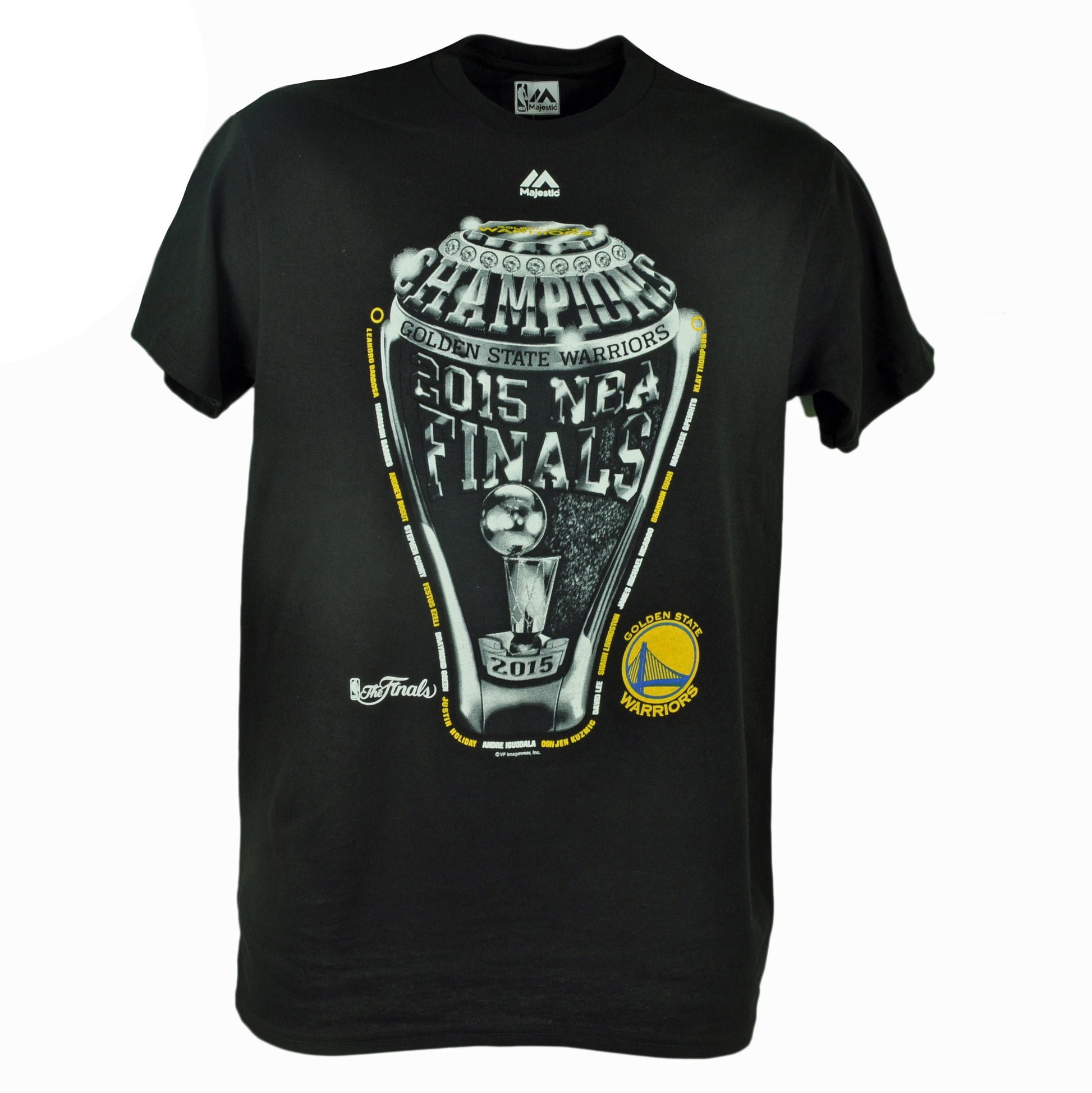 NBA Majestic Golden State Warriors 2015 Champions Finals Ring Tshirt Tee