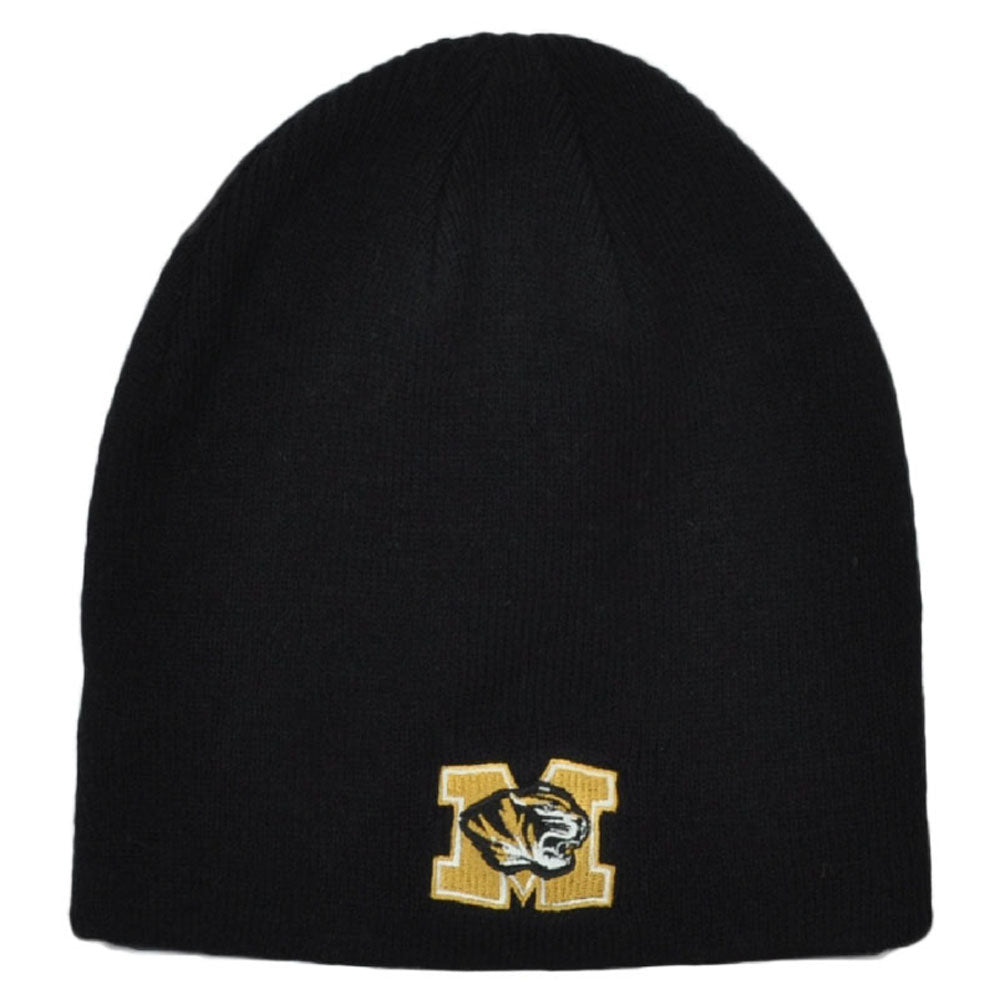 NCAA Zephyr Missouri Tigers Mizzou Cuffless Knit Beanie Hat Winter Skully Toque
