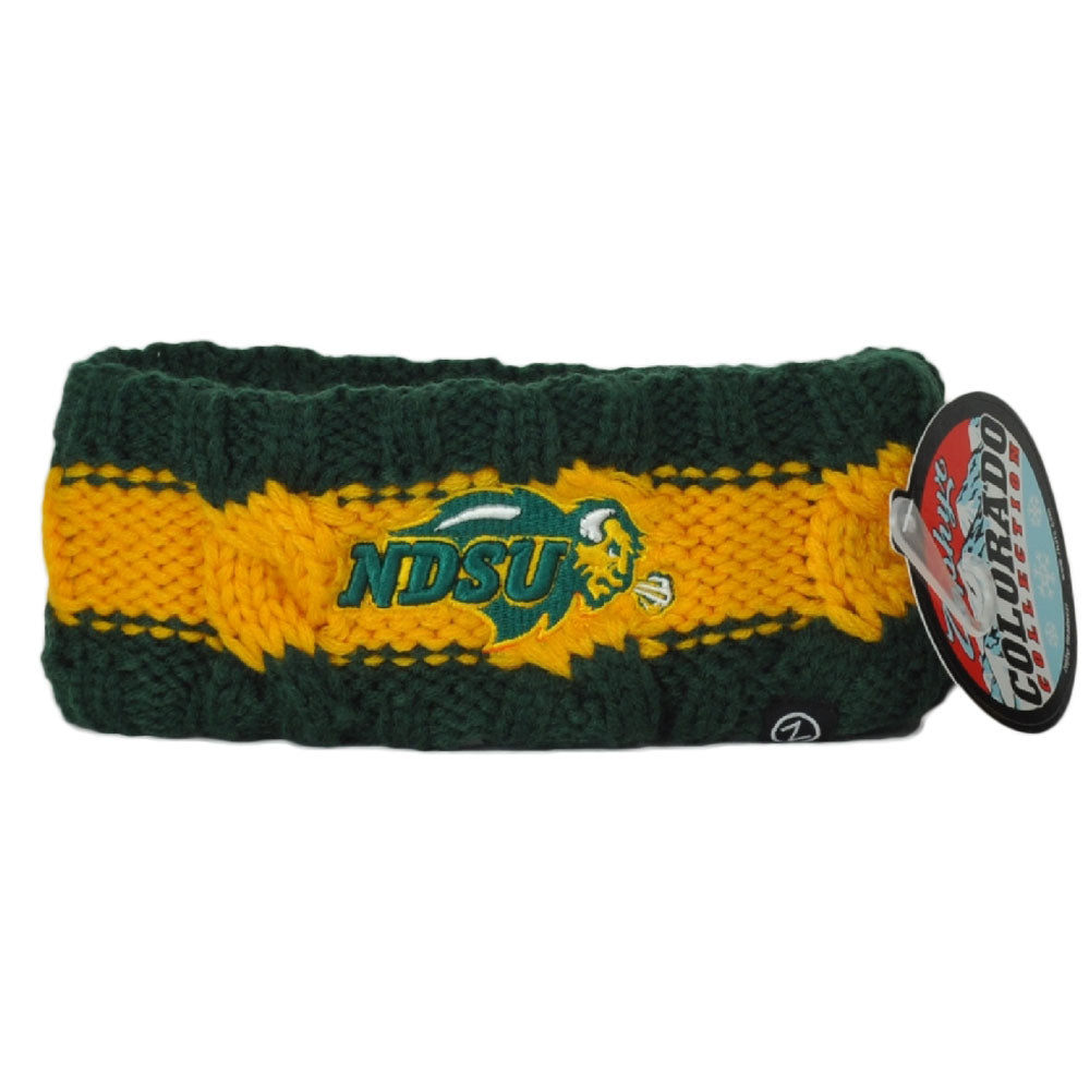 NCAA Zephyr North Dakota State Bison NDSU Thick Headband Knit Sweat Band Gym