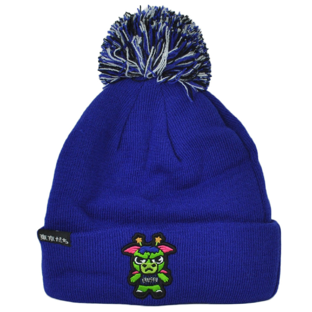 NBA Adidas Tokyodachi Orlando Magic Sapporo Blue Cuffed Pom Pom Knit Beanie Hat
