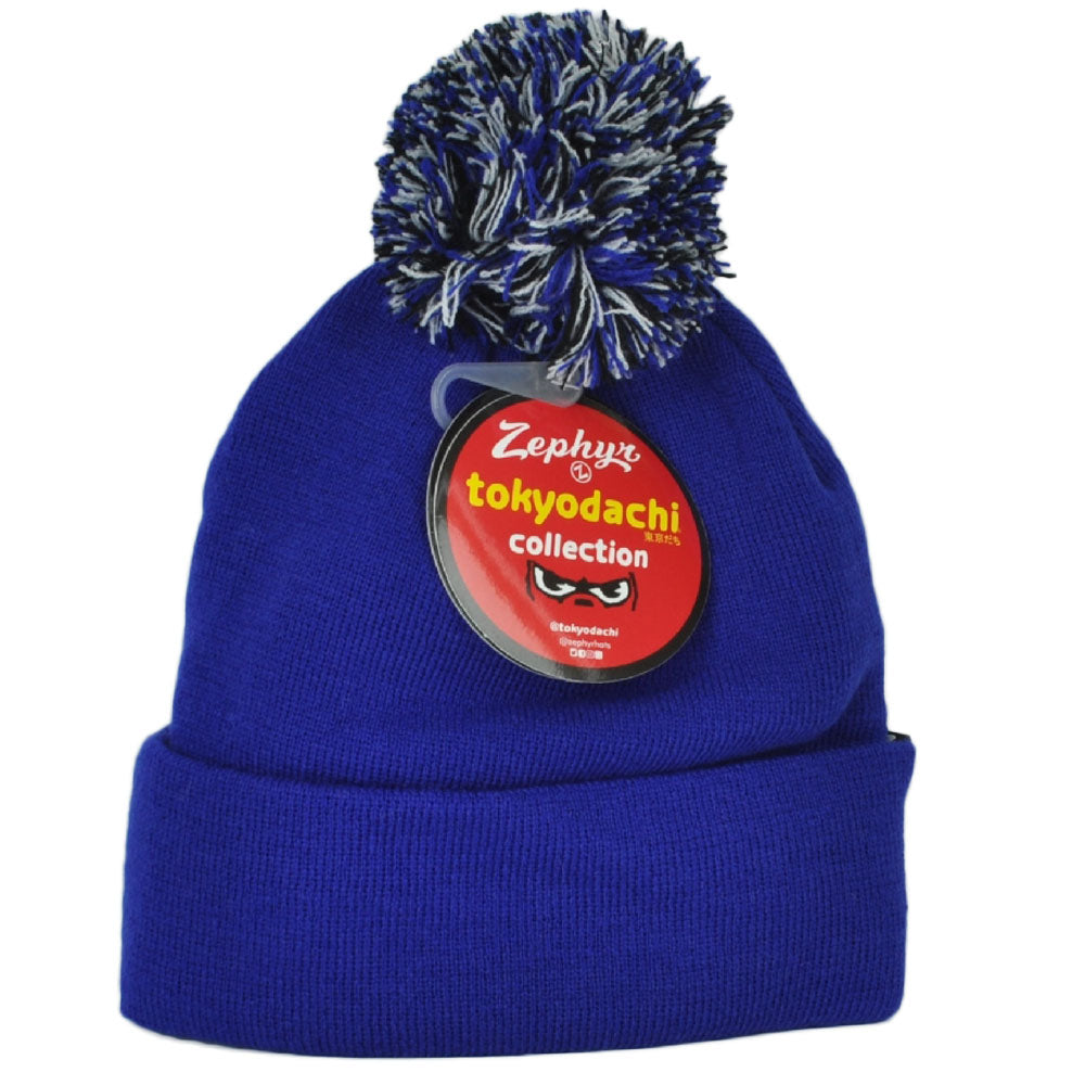 NBA Adidas Tokyodachi Orlando Magic Sapporo Blue Cuffed Pom Pom Knit Beanie Hat