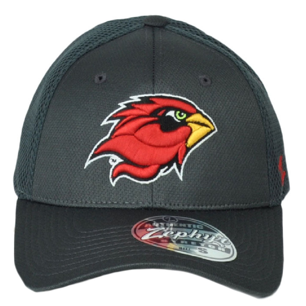 NCAA Zephyr Lamar Cardinals Jersey Mesh Gray Flex Fit Stretch Hat Cap