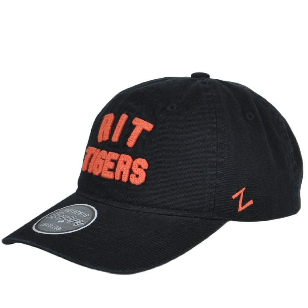 NCAA Zephyr Rochester Tigers Black Sun Buckle Adjustable Curved Bill Hat Cap