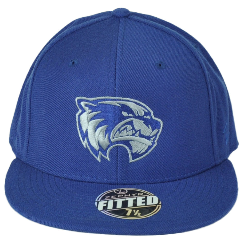 NCAA Zephyr Utah Valley University Wolverines Blue Fitted Size 7 1/2 Hat Cap